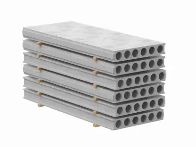 Stacked Concrete Slabs  3D model