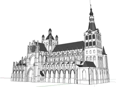Architecture-Religion-God-Culture-Temple-097 cathedral 3D model