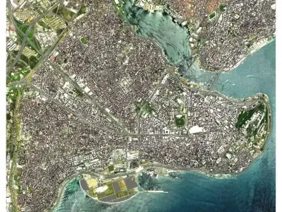 Cityscape Istanbul Turkey 3D model