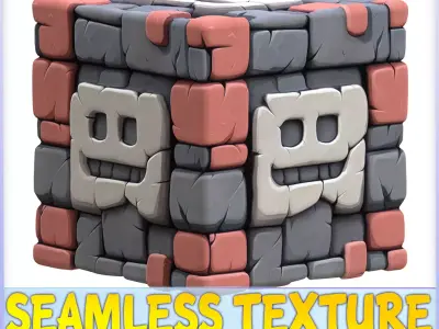 Stylized Stone Floor Seamless Texture Texture 14