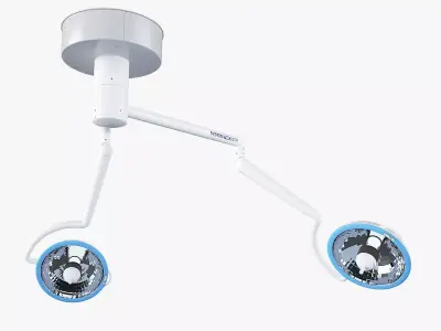 Surgical Light Two Halide 3D model
