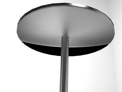 Circle Aluminum Table 3D model