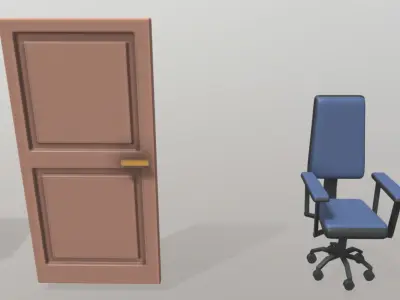 Low Poly Stylized Laboratory Assets Low-poly 3D model