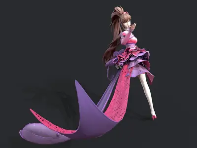 Dancing girl 3D model