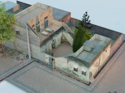 village House full Furnished Low-poly 3D model