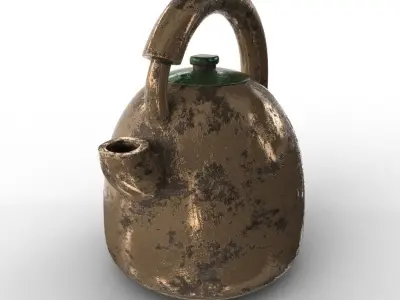 KETTLE tea Low-poly 3D model