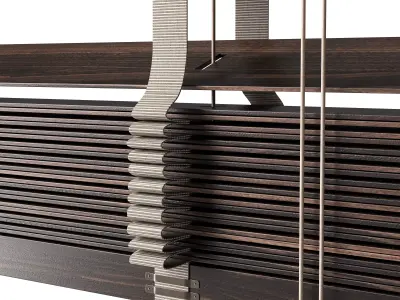 Wooden Blinds Set 42 3D model