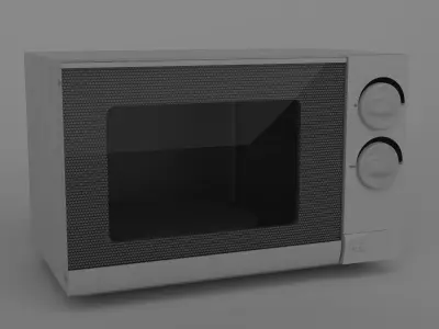 microwave Low-poly 3D model buy