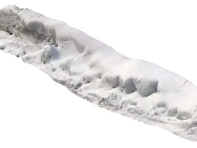 Snow 16 PBR Low-poly 3D model