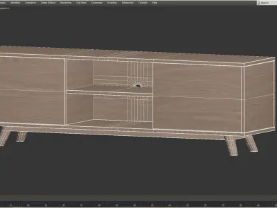 Wpro Marte TV bench 3D model