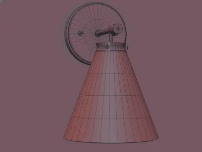 Classic Scone Wall Light 3D model