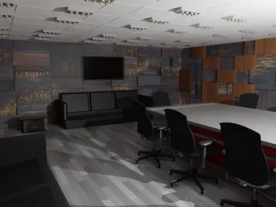 Conference Room  Low-poly 3D model