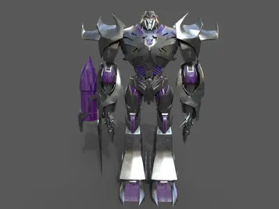 TRANSFORMERS MEGATRON  Low-poly 3D model