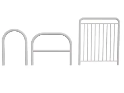 Bike street parking for diorama Low-poly 3D model