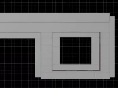 Traditional Japanese Corridor Scene 3D model