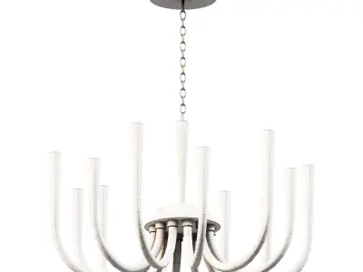LED glass chandelier G4 8109 3D model