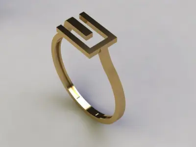 Gold Ring Minimal 5 3D print model