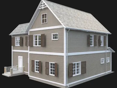 Traditional House 06 Low-poly 3D model