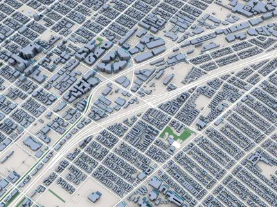 Santa Monica California 3D model