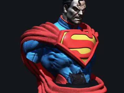 Superman kills Joker Injustice DC Comics fanarts stl 3d print 3D print model