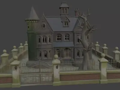 Haunted House 3d Model 3D model