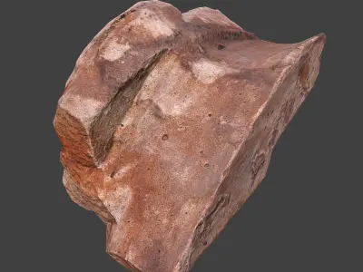 Cinder Debris Low-poly 3D model