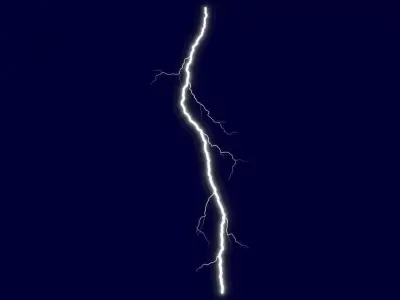 Realistic 3D Lightning CG-11 Low-poly 3D model