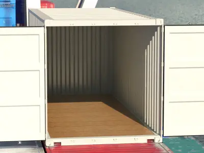  20 ft ISO Container White 