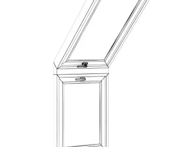 Roof Window 660mm x 1740mm 3D model