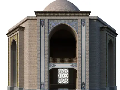  old turkish Building set 145 Low-poly 3D model