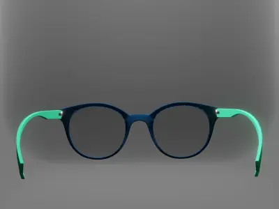 Polaroid Sunglasses 02 for Augmented Reality Low-poly 3D model