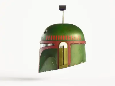Boba Fett helmet Low-poly 3D model