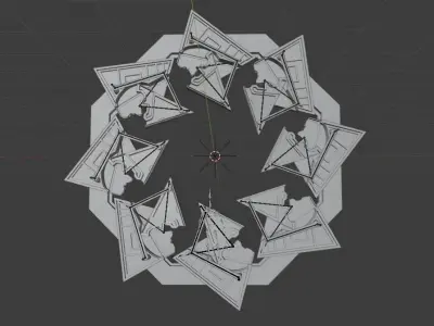 Si Fi Mechanical Door  3D model