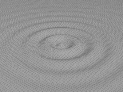 Ripple Water Low-poly 3D model