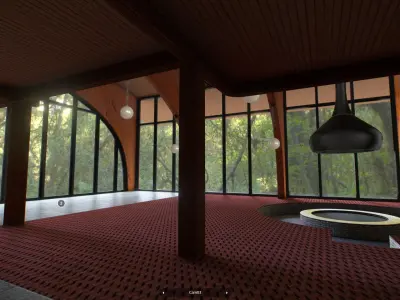My Virtual Reality Vintage Chalet 2023 Empty Low-poly 3D model