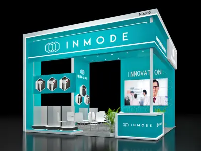 Booth Exhibition Stand Stall 6x6m Height 440cm 4 Open 3D model 3D model purchase