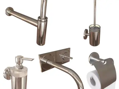 Hasgrohe bathroom set 3D model