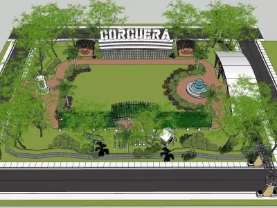 Sketchup 1004 - Park 3D model