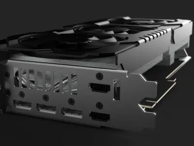 GPU RTX 3070 TI - High Quality 3D model