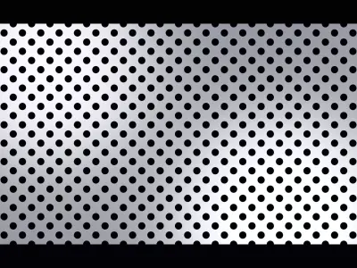 Perforated panel with 25 percent opening 25O82 3D model