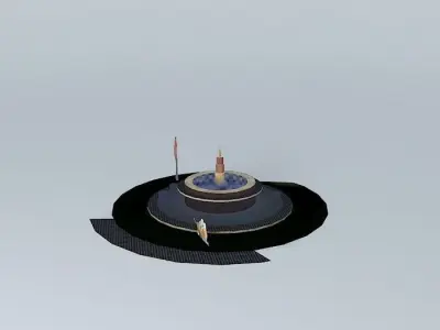 Fountain de Flora 3D model