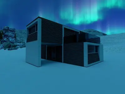 Casa Scene-villa-modern house 3D model