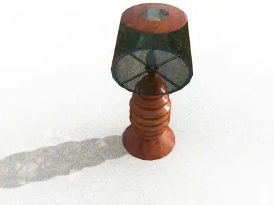 Table lamp 10 Low-poly 3D model