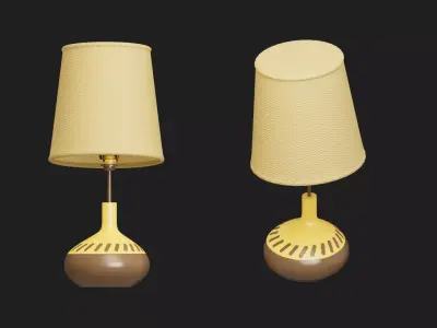 table lamp Low-poly 3D model 22