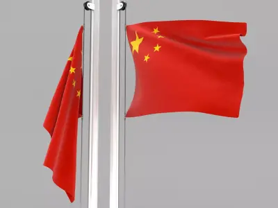 Flag of China 3D model