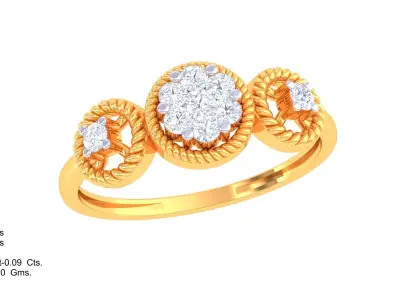 Women Ring  Render 3dm STL OBJ FBX Details 3D print model 316