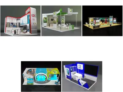 Booth Exhibition Stand G36 3D Model Pack