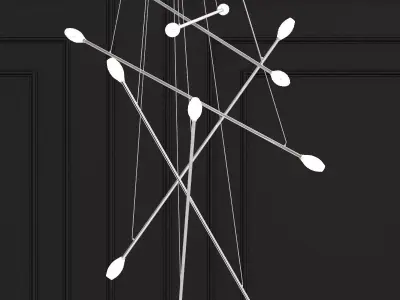 Batons Chandelier 3D model