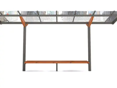 MMCite Regio Bus Shelter Collection 3D model