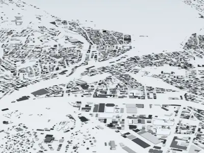 Geneva Streets and Buildings 3D model